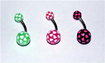 Banánek s kuličkami - srdíčka PBK00023 1