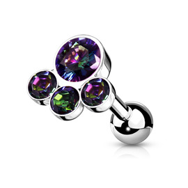 Činka do ucha - kulaté kamínky - PNC00133 6