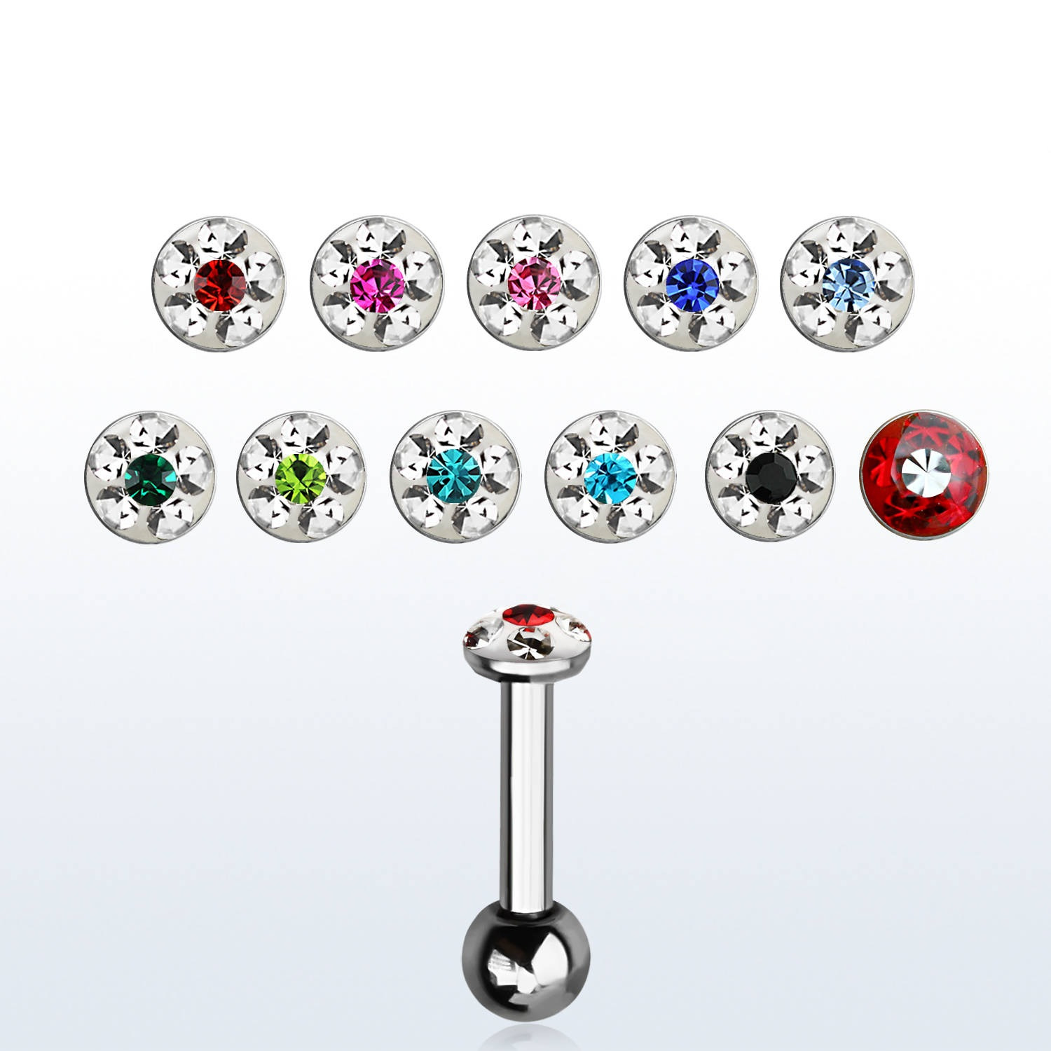 Činka do ucha s kamínky PNC00150