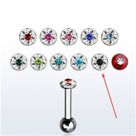 Činka do ucha s kamínky PNC00150 2