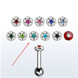 Činka do ucha s kamínky PNC00150 5