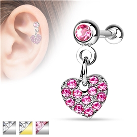 Činka do ucha - srdíčko PNC00062 1