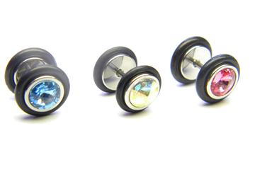 Fake piercing s kamínkem PFA00009 1