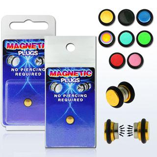 Falešný piercing anodizovaný - magnetický PFA00185