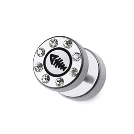 Falešný piercing do ucha s kamínky PFA00309 29