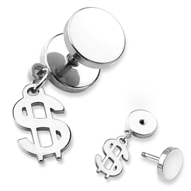 Falešný piercing - dolary PFA00261 4