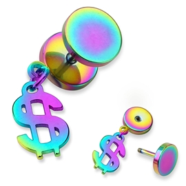Falešný piercing - dolary PFA00261 5