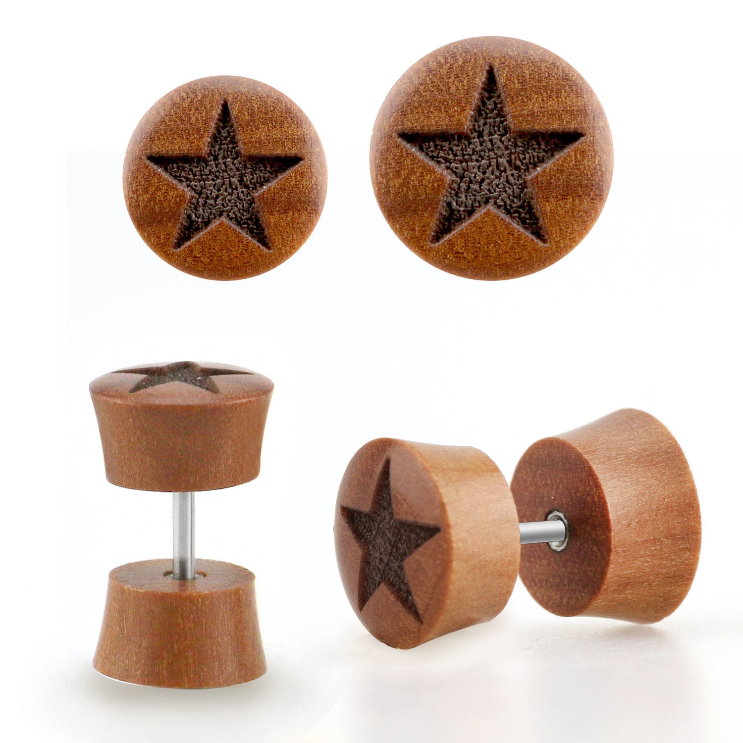 Falešný piercing - hvězdička PFA00292