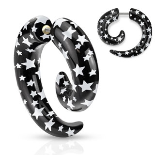 Falešný piercing - hvězdičky PFA00289