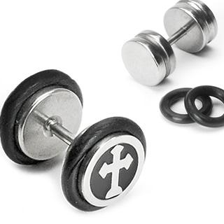 Falešný piercing - kříž PFA00150
