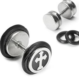 Falešný piercing - kříž PFA00150 1