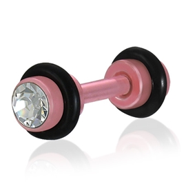 Falešný piercing s kamínkem PFA00271 1