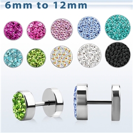 Falešný piercing s kamínky PFA00258 1
