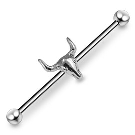 Industrial piercing - hlava býka PIN00069 2