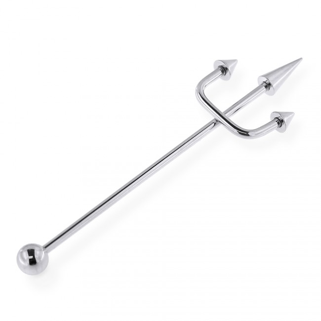 Industrial piercing - trojzubec PIN00062