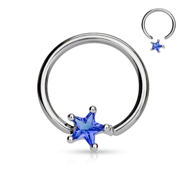 Kruh - hvězdička s kamínkem PKR00089 1