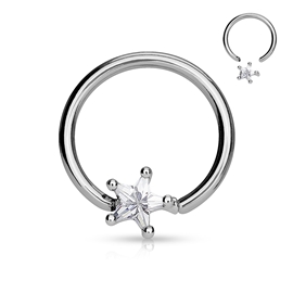 Kruh - hvězdička s kamínkem PKR00089 2
