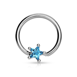 Kruh - hvězdička s kamínkem PKR00089 4