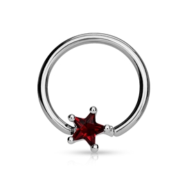 Kruh - hvězdička s kamínkem PKR00089 5