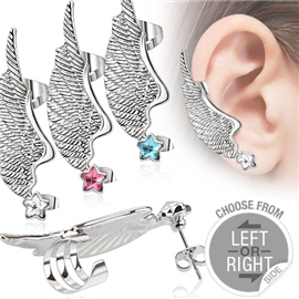 Náušnice - andělské křídlo NAU00873 1