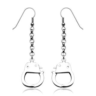 Náušnice ocelové - pouta NAU00600