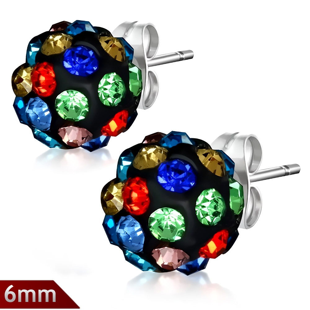 Náušnice s krystaly NAU00884