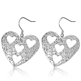 Náušnice - srdíčka NAU00764 1