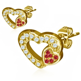 Náušnice - srdíčka NAU00905 1