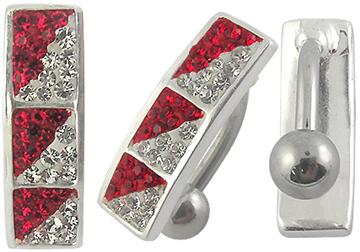 Piercing Crystal štít se stříbrnou kuličkou PBSW00031 1