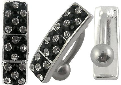 Piercing Crystal štít se stříbrnou kuličkou PBSW00032