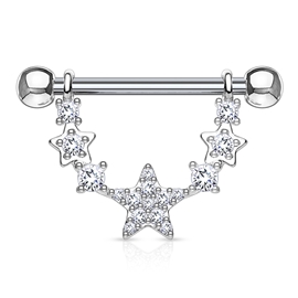 Piercing do bradavky hvězdičky PBR00039 2