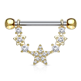 Piercing do bradavky hvězdičky PBR00039 4