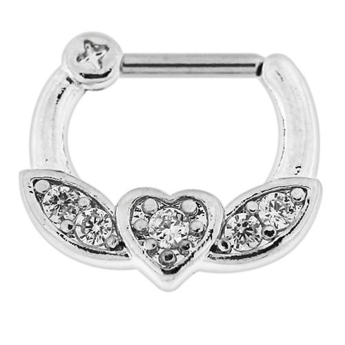 Piercing do bradavky - srdce PBR00047