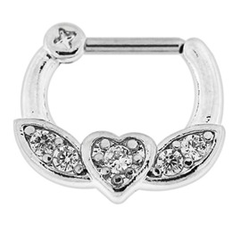 Piercing do bradavky - srdce PBR00047 1