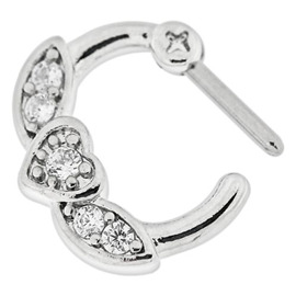 Piercing do bradavky - srdce PBR00047 2