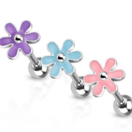 Piercing do jazyka - epoxidový květ PCI00331 1