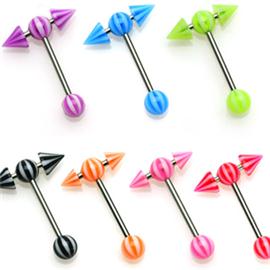 Piercing do jazyka - kulička s hroty PCI00238 1