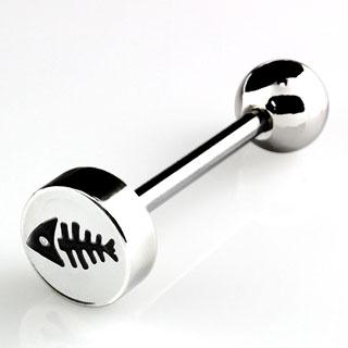 Piercing do jazyka s rybou PCI00250