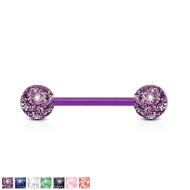 Piercing do jazyka s třpytivými kuličkami PCI00231 1