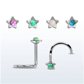 Piercing do nosu - hvězdička PNO00230 1