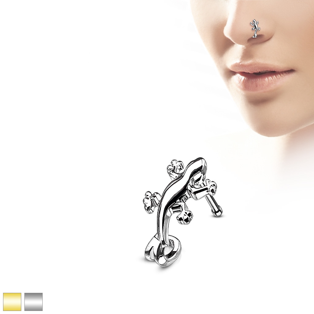 Piercing do nosu ještěrka PNO00255