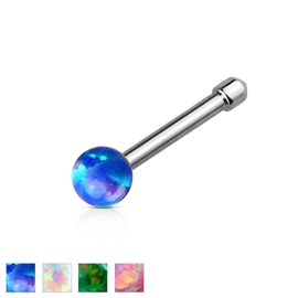 Piercing do nosu - opal kamínek PNO00245 5