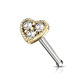Piercing do nosu srdíčko PNO00252 3