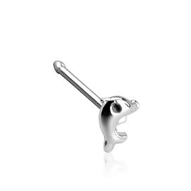 Piercing do nosu (stříbro 925/1000) - delfínek PNO00123 1