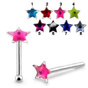 Piercing do nosu (stříbro 925/1000) - hvězdička PNO00213 1