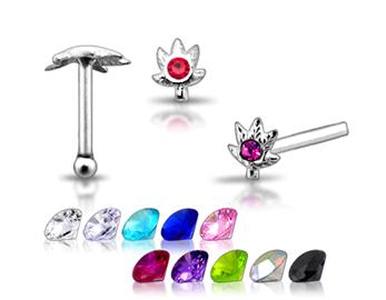 Piercing do nosu (stříbro 925/1000) - list PNO00212 1