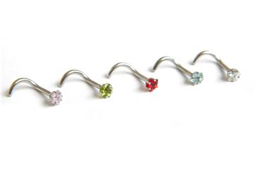 Piercing do nosu zahnutý hvězdička PNO00039 1