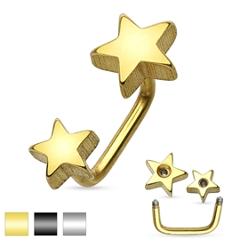 Piercing do obočí hvězdičky POB00206 1