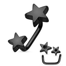 Piercing do obočí hvězdičky POB00206 4