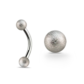 Piercing do obočí s kuličkami POB00198 1